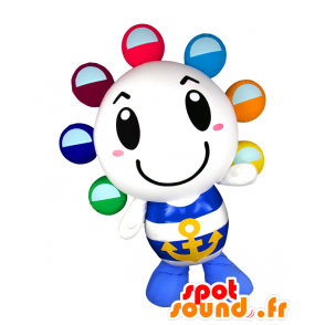 Seaton-kun mascot, snowman with colored balls - MASFR25412 - Yuru-Chara Japanese mascots