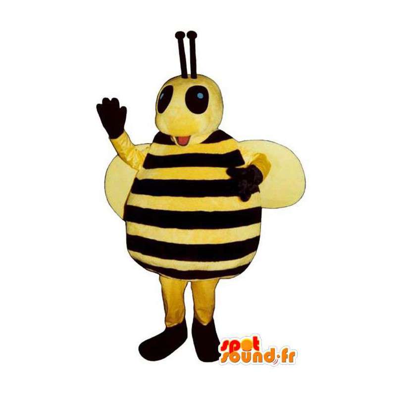 Mascotte de grosse abeille rigolote - MASFR006778 - Mascottes Abeille