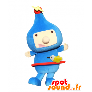 Pado-kun maskot, blå man, kosmonaut - Spotsound maskot