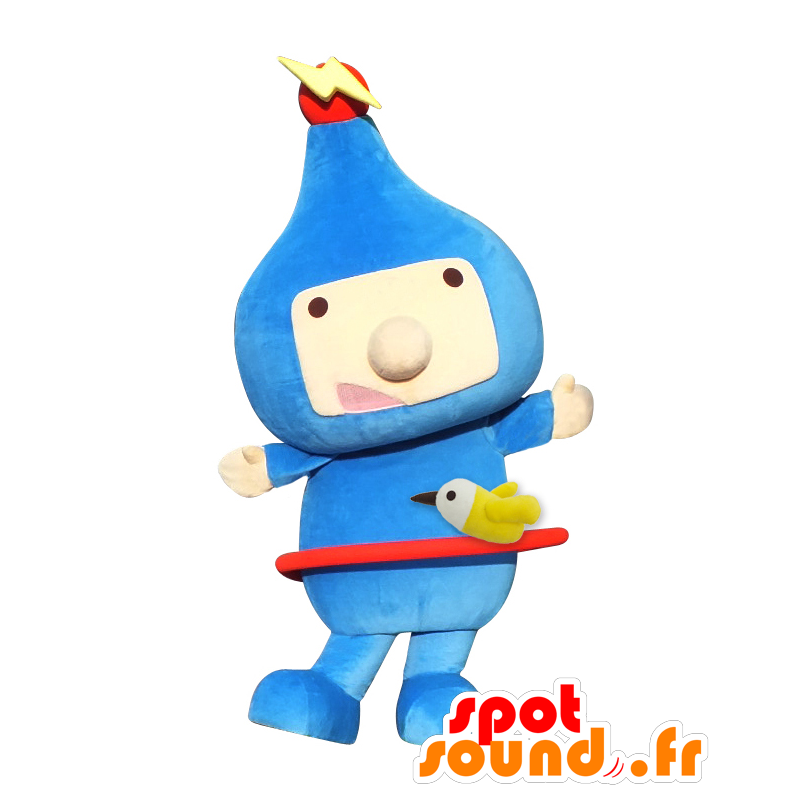Mascotte de Pado-kun, de bonhomme bleu, de cosmonaute - MASFR25417 - Mascottes Yuru-Chara Japonaises