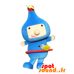 Mascotte de Pado-kun, de bonhomme bleu, de cosmonaute - MASFR25417 - Mascottes Yuru-Chara Japonaises