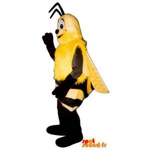 Mascot av svart og gul bie - alle størrelser - MASFR006779 - Bee Mascot