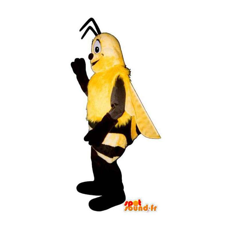 Mascot negro y amarillo abeja - todos los tamaños - MASFR006779 - Abeja de mascotas