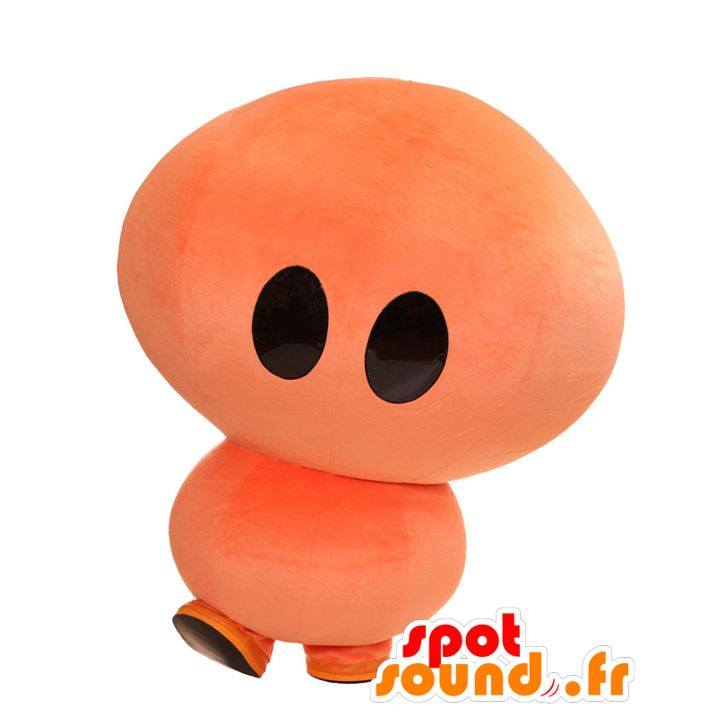 Mascotte d'Hokkun, gros bonhomme orange, tout rond et mignon - MASFR25423 - Mascottes Yuru-Chara Japonaises