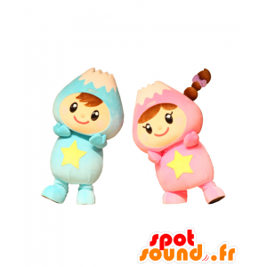 2 mascotas de Fuwappi, volcanes, montañas - MASFR25426 - Yuru-Chara mascotas japonesas