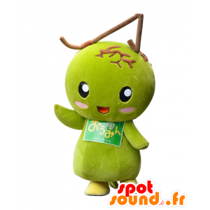 Ohmin mascotte, frutta verde gigante asiatico - MASFR25427 - Yuru-Chara mascotte giapponese