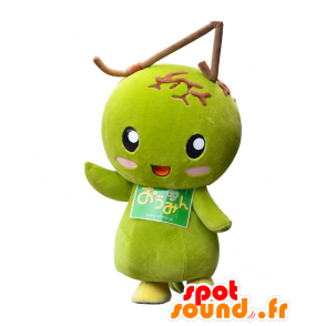 Ohmin mascotte, frutta verde gigante asiatico - MASFR25427 - Yuru-Chara mascotte giapponese