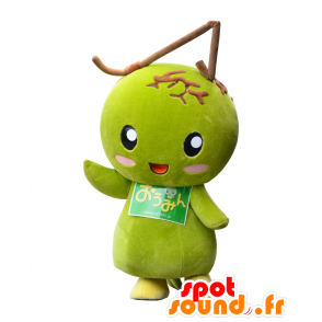 Ohmin maskot, grön asiatisk frukt, jätte - Spotsound maskot