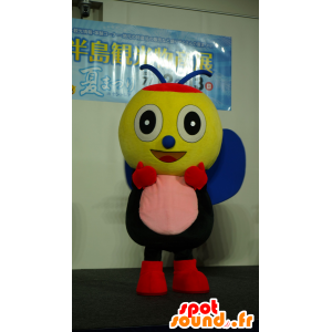 Insect mascot, bee yellow, pink and blue - MASFR25430 - Yuru-Chara Japanese mascots