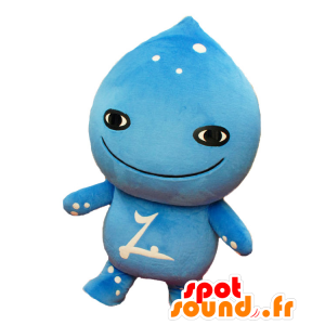 Mascotte de Misato no Mizumo, bonhomme bleu, goutte d'eau - MASFR25438 - Mascottes Yuru-Chara Japonaises