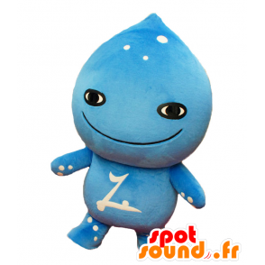 Misato No. Mizumo mascot, blue snowman, drop - MASFR25438 - Yuru-Chara Japanese mascots