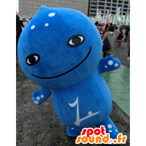 Mascotte de Misato no Mizumo, bonhomme bleu, goutte d'eau - MASFR25438 - Mascottes Yuru-Chara Japonaises