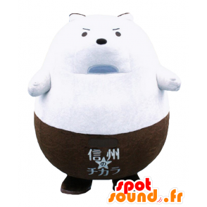 Shinshuuriki Maskottchen, große weiße und Braunbären, ausdrucks - MASFR25440 - Yuru-Chara japanischen Maskottchen