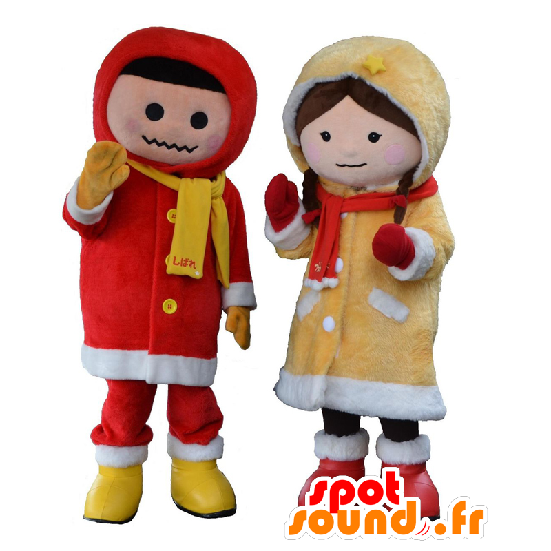 Mascots Shibare-kun and Tsurara-chan, a boy and a girl - MASFR25443 - Yuru-Chara Japanese mascots