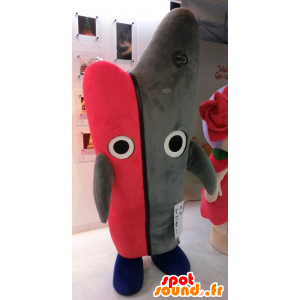 Tetsuzo mascot, shark, fish, pink and gray boat - MASFR25446 - Yuru-Chara Japanese mascots