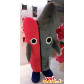 Mascotte de Tetsuzo, de requin, de poisson, de bateau rose et gris - MASFR25446 - Mascottes Yuru-Chara Japonaises