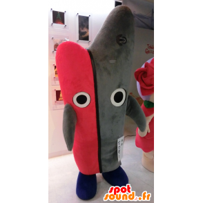 Tetsuzo mascot, shark, fish, pink and gray boat - MASFR25446 - Yuru-Chara Japanese mascots