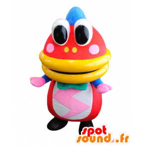 Supakkun mascot, big fish red, yellow and blue - MASFR25447 - Yuru-Chara Japanese mascots