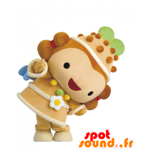 Mascot Shibakko-kun, chica con un vestido marrón - MASFR25448 - Yuru-Chara mascotas japonesas