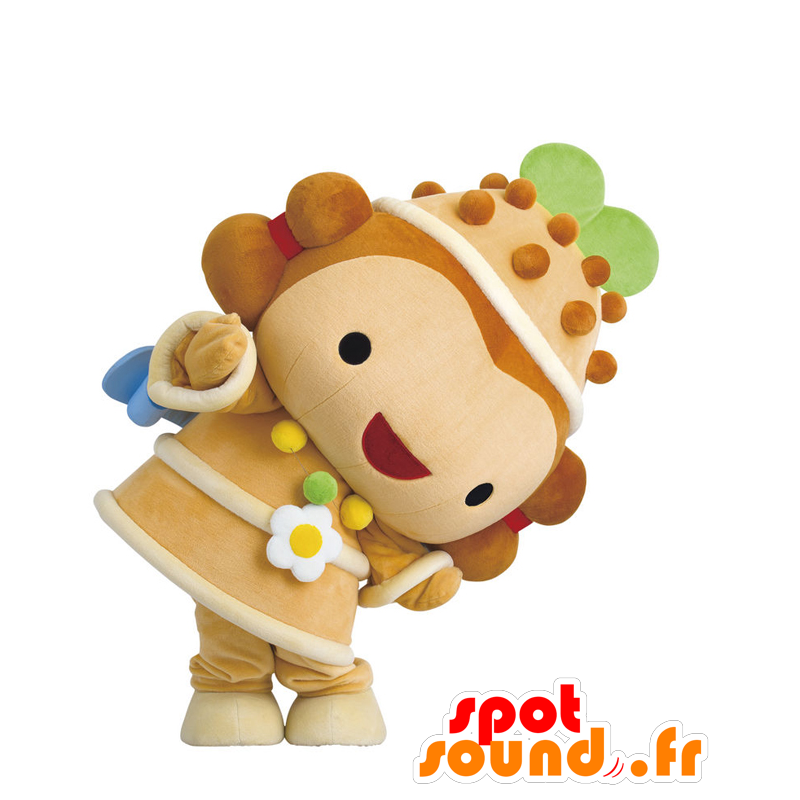 Mascot Shibakko-kun, jente iført en brun kjole - MASFR25448 - Yuru-Chara japanske Mascots