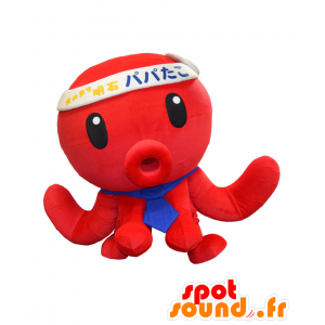 Mascotte de Papatako, pieuvre rouge, poulpe géant - MASFR25452 - Mascottes Yuru-Chara Japonaises