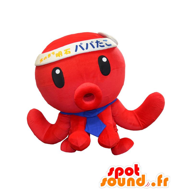 Papatako mascot, red octopus, giant octopus - MASFR25452 - Yuru-Chara Japanese mascots