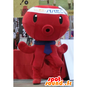 Mascot Papatako, polvo vermelho, polvo gigante - MASFR25452 - Yuru-Chara Mascotes japoneses