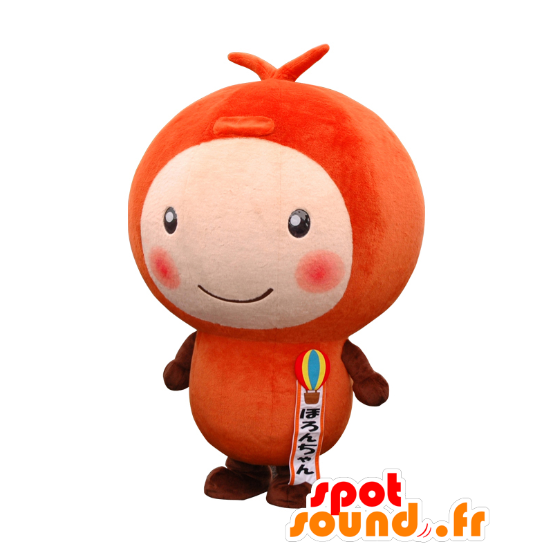 Haron-chan Maskottchen, rote Mann, mit einem sehr runden Kopf - MASFR25461 - Yuru-Chara japanischen Maskottchen