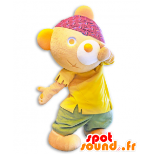 Koguma-chan mascot, teddy, with a bandana - MASFR25462 - Yuru-Chara Japanese mascots