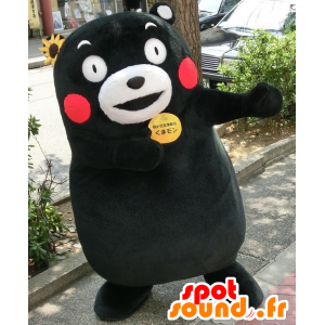 Maskot Kumamon, černý a bílý medvěd Kumamoto City - MASFR25473 - Yuru-Chara japonské Maskoti