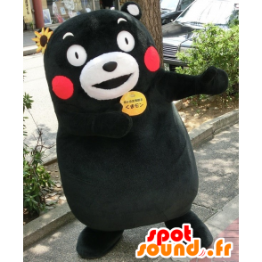 Kumamon mascot, black and white bear Kumamoto City - MASFR25473 - Yuru-Chara Japanese mascots