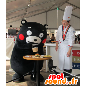 Kumamon mascot, black and white bear Kumamoto City - MASFR25473 - Yuru-Chara Japanese mascots