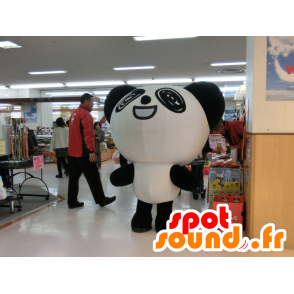 Panda mascot, teddy black and white - MASFR25489 - Yuru-Chara Japanese mascots