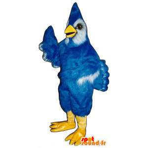 Mascot bird blue and white giant. Bird costume - MASFR006789 - Mascot of birds