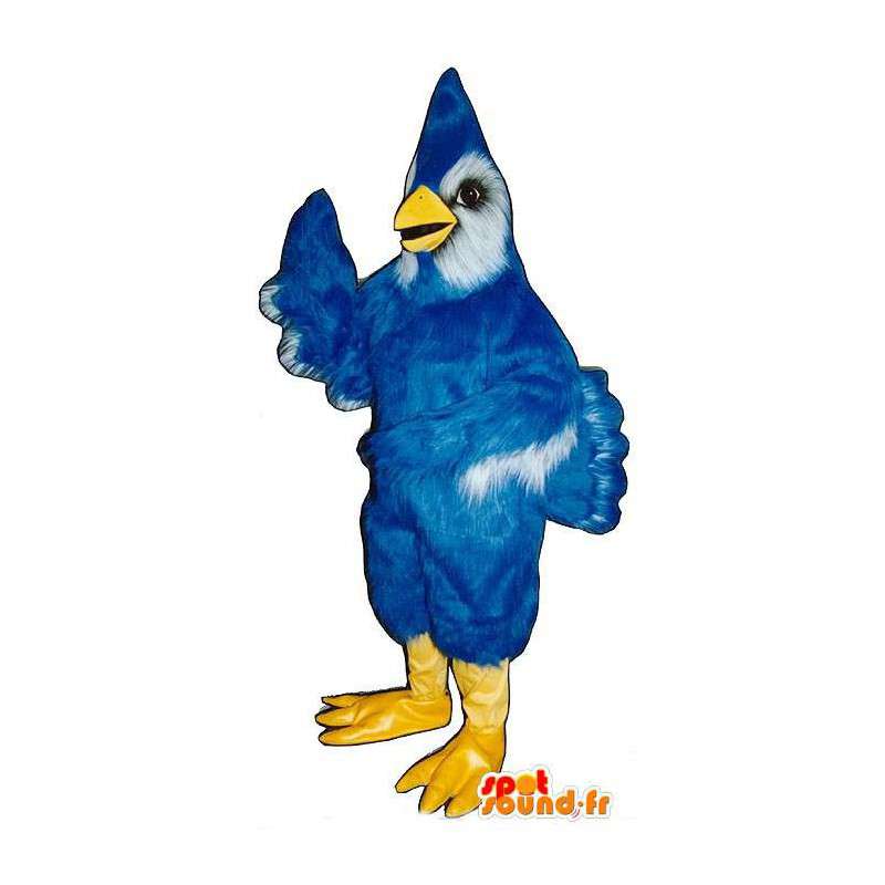 Mascot bird blue and white giant. Bird costume - MASFR006789 - Mascot of birds