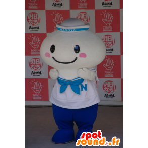 Bianco pupazzo mascotte, vestita di marinaio Nagoya - MASFR25507 - Yuru-Chara mascotte giapponese