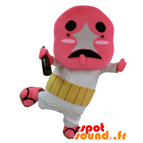 Asagaossan mascot, dressed in white man with flip flops - MASFR25520 - Yuru-Chara Japanese mascots