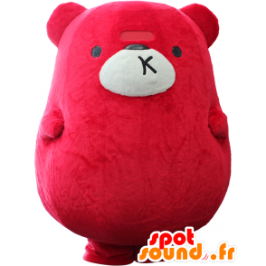 Μασκότ Purakuma-kun, μεγάλο αρκουδάκι κόκκινο και λευκό - Ιαπωνικές μασκότ Yuru-Chara - MASFR25523 - SpotSound.fr