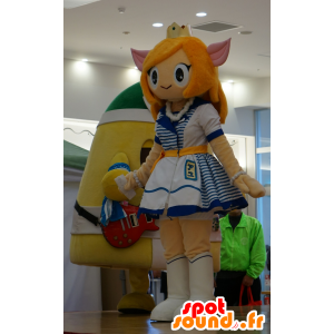 Mooi meisje mascotte elf met puntige oren - MASFR25525 - Yuru-Chara Japanse Mascottes