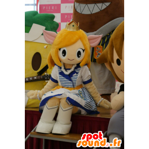 Krásná dívka maskot elf se špičatýma ušima - MASFR25525 - Yuru-Chara japonské Maskoti