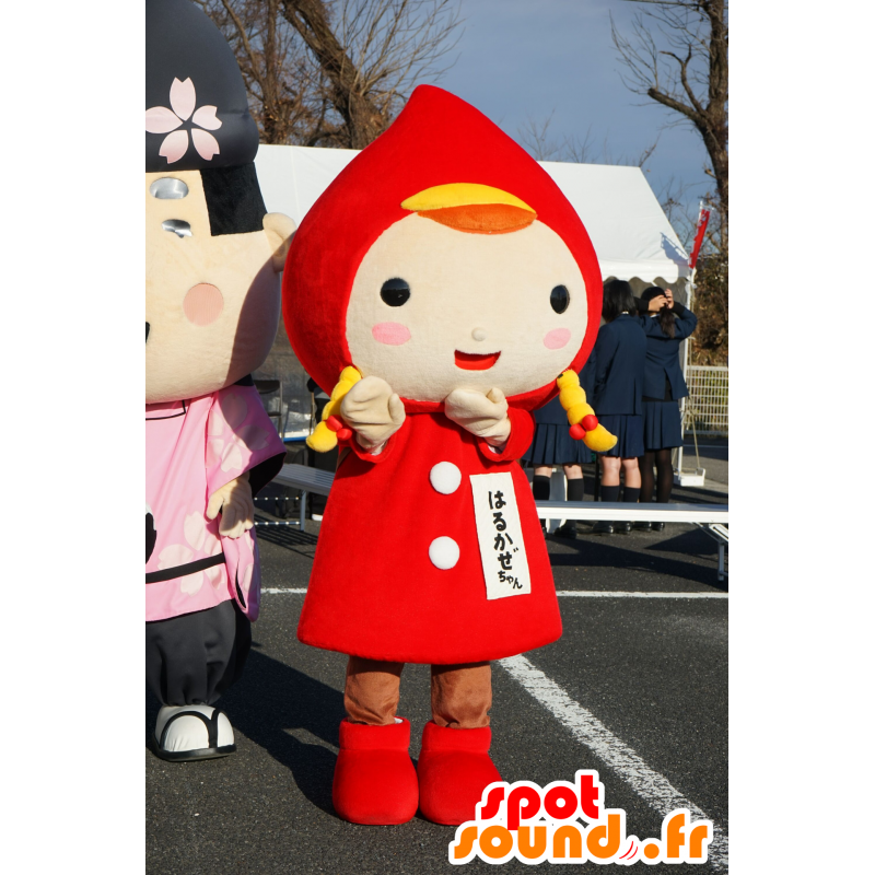 Mascotte blonde girl, the Little Red Riding Hood - MASFR25532 - Yuru-Chara Japanese mascots