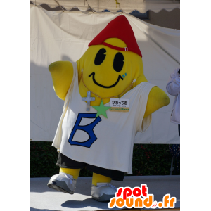 Mascot Biwacchi-Kun, geel buitenaards - MASFR25533 - Yuru-Chara Japanse Mascottes