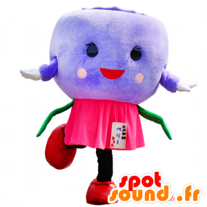 Flower mascot, purple, pink and green, very cute - MASFR25534 - Yuru-Chara Japanese mascots