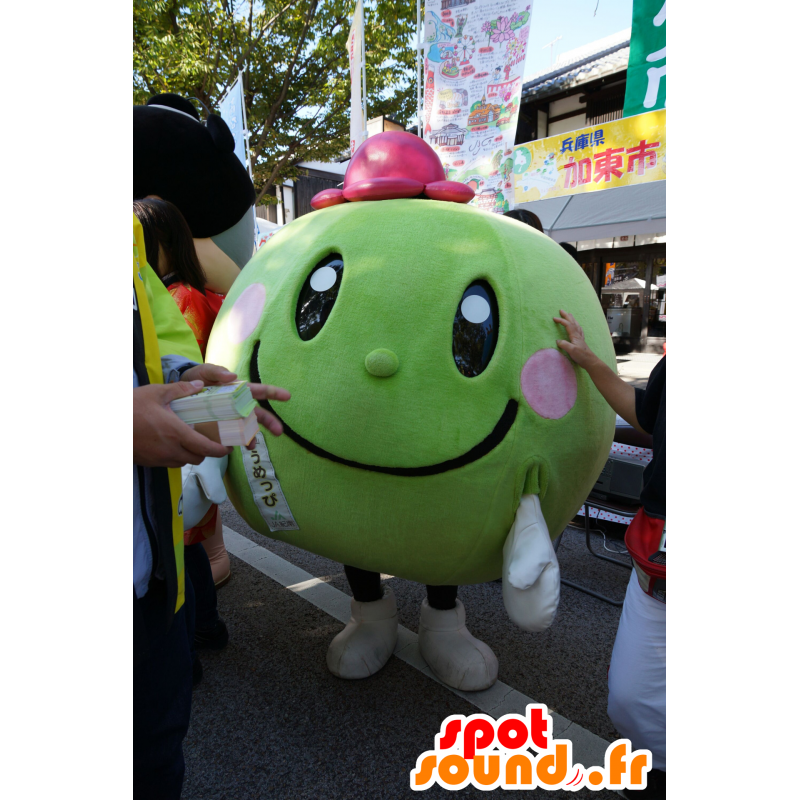 Mascot Umeppi, melón, sandía verde todo el - MASFR25542 - Yuru-Chara mascotas japonesas