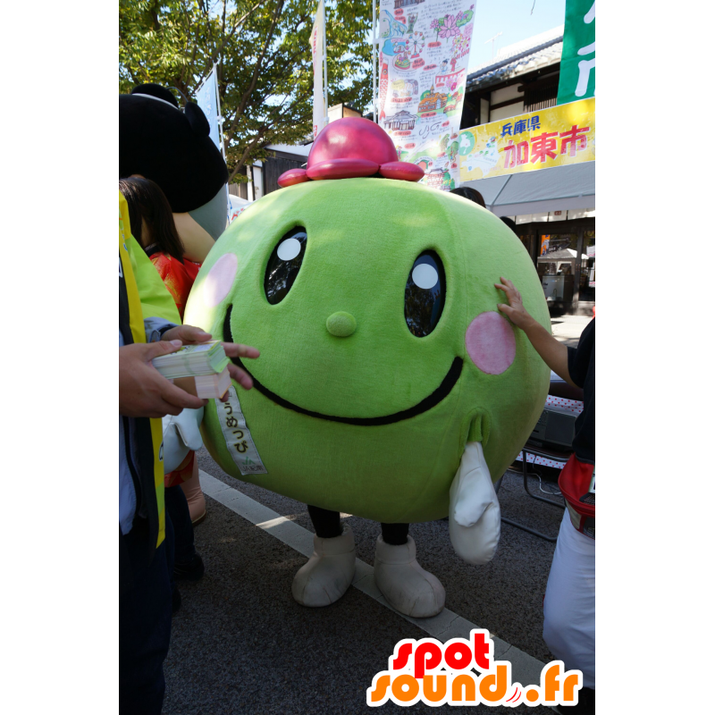 Maskot Umeppi, meloun, vodní meloun zelené po celý - MASFR25542 - Yuru-Chara japonské Maskoti
