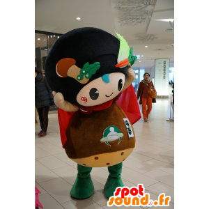 Kyotanba mascot, mushroom, snowman with vegetables - MASFR25543 - Yuru-Chara Japanese mascots