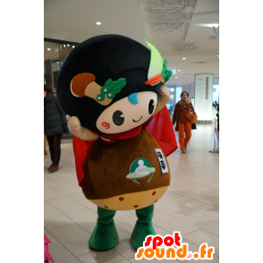 Kyotanba maskot, champignon, snemand med grøntsager - Japanske Yuru-Chara-maskotter - MASFR25543 - SpotSound.fr