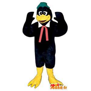 Duck Mascot, svart kråke. Costume robin - MASFR006796 - Mascot ender