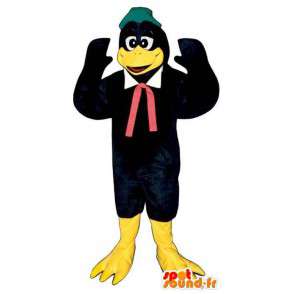 Duck Mascot, svart kråke. Costume robin - MASFR006796 - Mascot ender