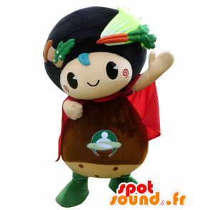 Kyotanba Maskottchen, Pilz, Schneemann mit Gemüse - MASFR25543 - Yuru-Chara japanischen Maskottchen